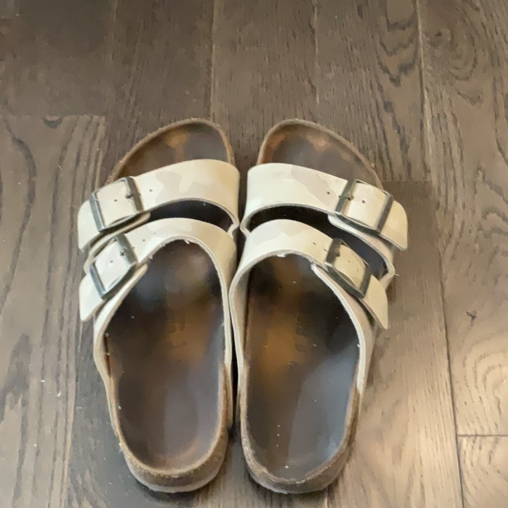 Camo Cork bottom Birkenstocks